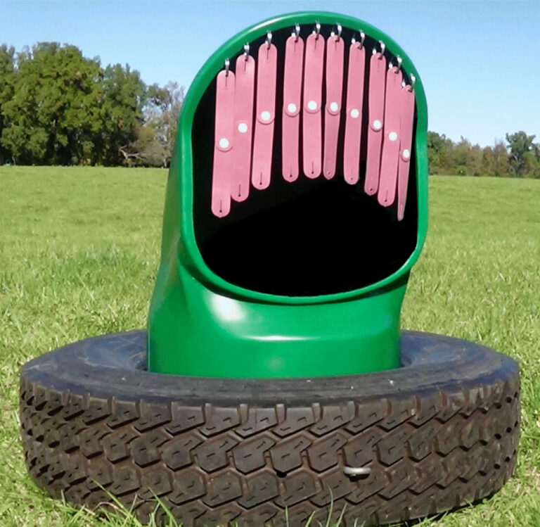 Mineral Feeder in Tire with Strips